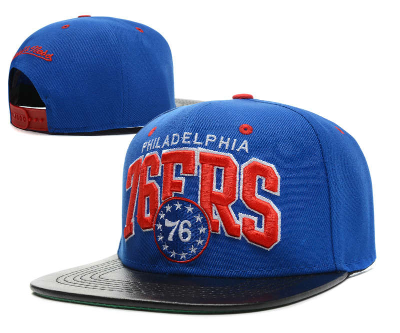 Philadelphia 76ers Blue Snapback Hat SD